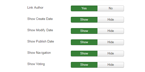 Setting configuration